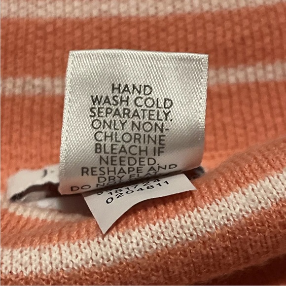 J.Jill Petite Reversible Grape Fruit Striped Mock Neck  Tunic Sweater Plus Sz 2X - Picture 5 of 9